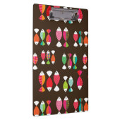 抽象的なレトロの魚の水中パターン2 クリップボード (右)