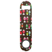 抽象的なレトロの魚の水中パターン2 スピード栓抜き (裏面)