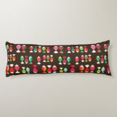 抽象的なレトロの魚の水中パターン2 ボディピロー (裏面)