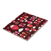 抽象的なレトロの魚の水中パターン タイル (側面)