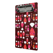 抽象的なレトロの魚の水中パターン ミニクリップボード (アングル2)