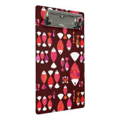 抽象的なレトロの魚の水中パターン ミニクリップボード (アングル)