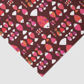 抽象的なレトロの魚の水中パターン 薄葉紙 (詳細)