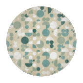 抽象的なレトロパターン カッティングボード (正面)