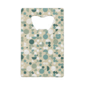 抽象的なレトロパターン クレジットカード栓抜き (裏面)