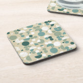 抽象的なレトロパターン コースター (左側)