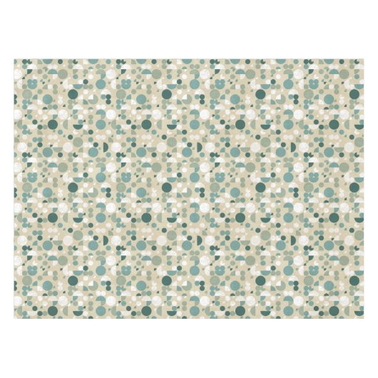 抽象的なレトロパターン テーブルクロス (正面(横))