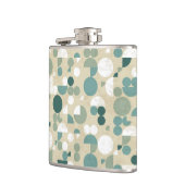 抽象的なレトロパターン フラスク (左)