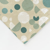 抽象的なレトロパターン フリースブランケット (角)