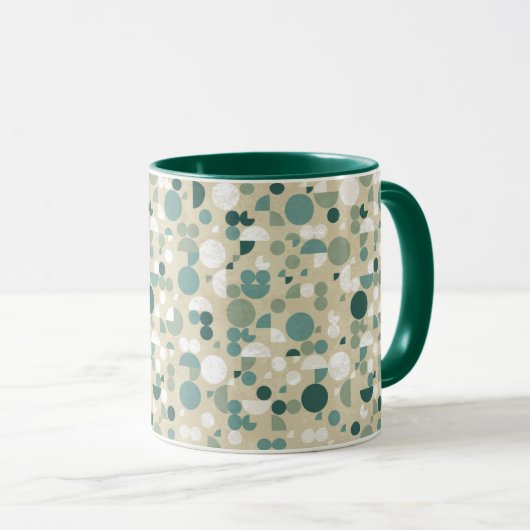 抽象的なレトロパターン マグカップ (正面右)