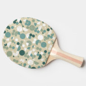 抽象的なレトロパターン 卓球ラケット (横)