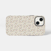 抽象的なレトロ時計の模様 iPhoneケース (裏面横)