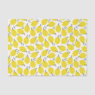 抽象的なレモンの実のパターン デコパージュ 薄葉紙