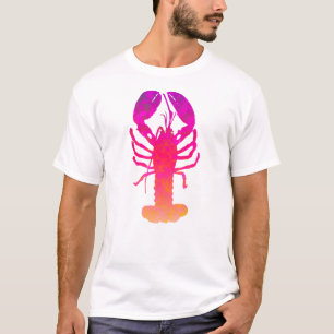 抽象的なロブスターのデザイン Tシャツ