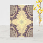 抽象的なロンドン カード (黄色い花)