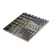 抽象的なワニの皮10 タイル (側面)