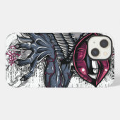 抽象的なヴァンパイアアート iPhoneケース (裏面横)