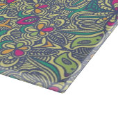 抽象的なヴィンテージの背景 カッティングボード (角)