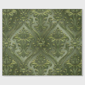 抽象的なヴィンテージアルミニウムパターン ラッピングペーパー (フラット)