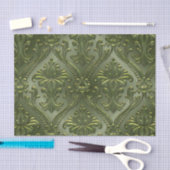 抽象的なヴィンテージアルミニウムパターン 薄葉紙 (クラフト)