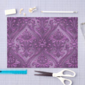 抽象的なヴィンテージアルミニウムパターン 薄葉紙 (クラフト)