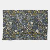 抽象的なヴィンテージパターン キッチンタオル (横)