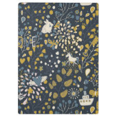 抽象的なヴィンテージパターン クリップボード (裏面)