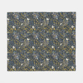 抽象的なヴィンテージパターン フリースブランケット (正面(横))