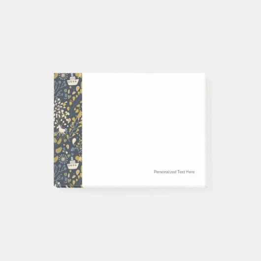 抽象的なヴィンテージパターン ポストイット (正面)