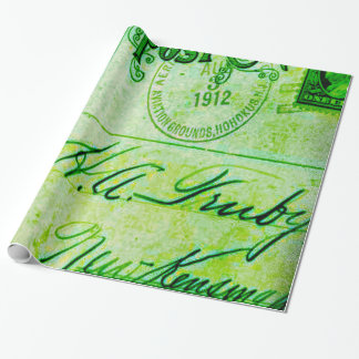 抽象的なヴィンテージパターン ラッピングペーパー