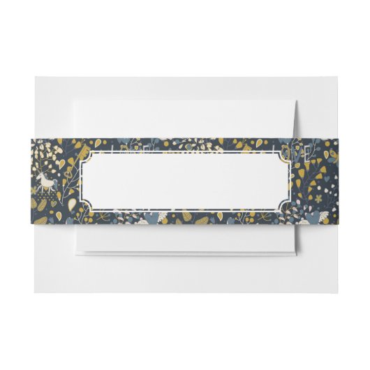 抽象的なヴィンテージパターン 招待状ベリーバンド (正面例)