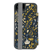 抽象的なヴィンテージパターン INCIPIO iPhoneウォレットケース (フォリオ裏面)