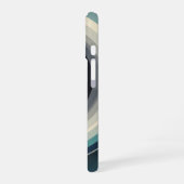 抽象的なヴィンテージ宇宙リング iPhone 16ケース (左側面)