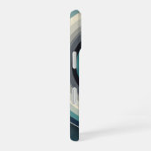 抽象的なヴィンテージ宇宙リング iPhone 16ケース (右側面)