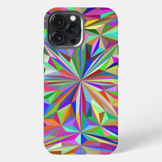 抽象的な万華鏡 iPhoneケース (裏面)