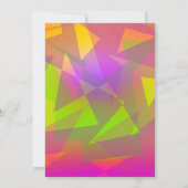 抽象的な三角形と長方形 招待状 (裏面)