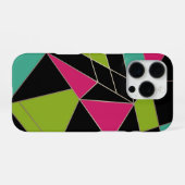 抽象的な三角形のプリント 幾何学 モード iPhoneケース (裏面横)