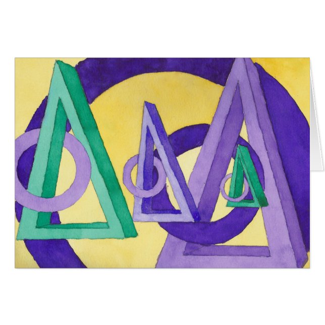 抽象的な三角形 (正面横)