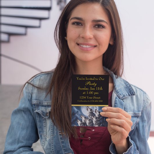 抽象的な人型の鮮やかな色彩のダンス 招待状