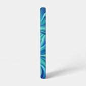 抽象的な人間の海洋ブルーSamsungケース Samsung Galaxyケース (左側面)