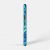 抽象的な人間の海洋ブルーSamsungケース Samsung Galaxyケース (右側面)