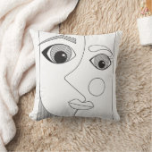 抽象的な人 クッション (ブランケット)