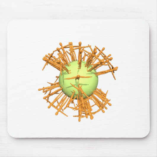 抽象的な人 マウスパッド (正面)