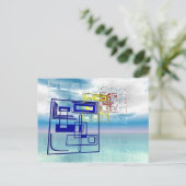 抽象的な作品1 ポストカード (スタンド正面)