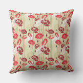 抽象的な優雅の花パターン2 クッション (裏面)