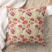 抽象的な優雅の花パターン2 クッション (ブランケット)