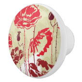 抽象的な優雅の花パターン2 セラミックノブ (右)