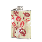 抽象的な優雅の花パターン2 フラスク (左)