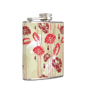 抽象的な優雅の花パターン2 フラスク (右)