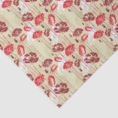 抽象的な優雅の花パターン2 薄葉紙 (詳細)